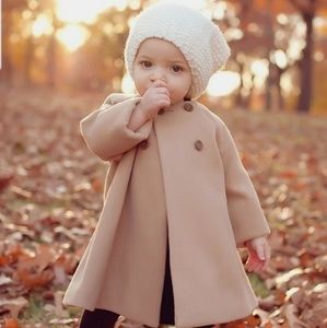 Tan toddler swing coat size 2